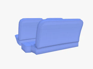 generic 60s car seats 3D Model