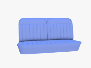 generic 60s car seats 3D Model