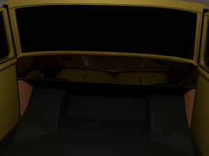 generic 60s amphibious car top up 3D Модель