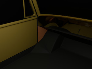 generic 60s amphibious car top up 3D Модель