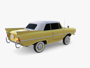 generic 60s amphibious car top up 3D Модель