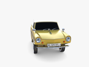 generic 60s amphibious car top up 3D Модель