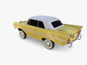 generic 60s amphibious car top up 3D Модель