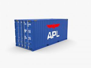 20ft shipping container apl Modèle 3D