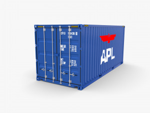 20ft shipping container apl Modèle 3D