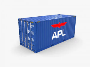 20ft shipping container apl 3D Model