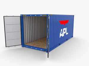20ft shipping container apl Modèle 3D