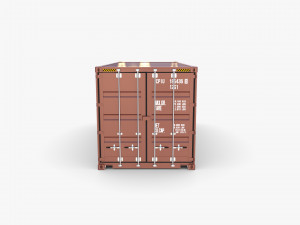 20ft shipping container cai v1 Modelo 3D