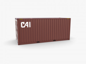 20ft shipping container cai v1 Modelo 3D