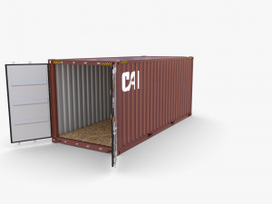 20ft shipping container cai v1 Modelo 3D