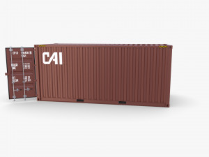 20ft shipping container cai v1 Modelo 3D