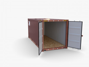 20ft shipping container cai v1 Modelo 3D