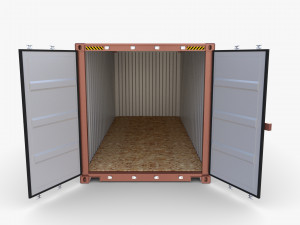20ft shipping container cai v1 Modelo 3D