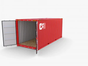 20ft shipping container cai v2 3D Model