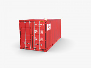 20ft shipping container cai v2 Model 3D