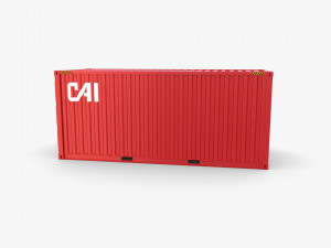 20ft shipping container cai v2 Model 3D