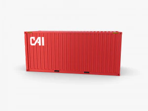 20ft shipping container cai v2 3D Model