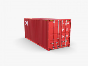 20ft shipping container cai v2 Model 3D