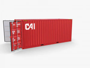 20ft shipping container cai v2 3D Model