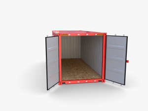 20ft shipping container cai v2 Model 3D