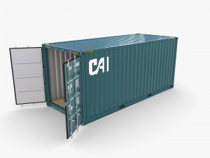 20ft shipping container cai v3 Modello 3D