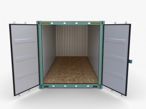 20ft shipping container cai v3 Model 3D