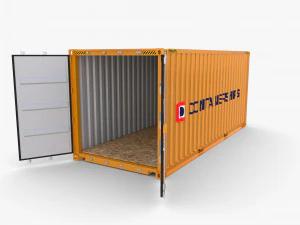 Porta-contêineres de 20 pés Modelo 3D