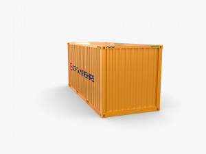 20ft shipping container containerships Modèle 3D