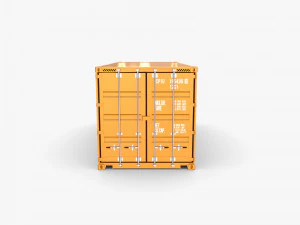 20ft shipping container containerships 3D Model