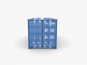 20ft shipping container cosco shipping v1 Modelo 3D
