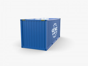 20ft shipping container cosco shipping v1 Modelo 3D