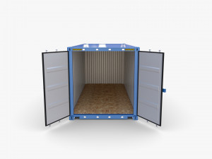 20ft shipping container cosco shipping v1 Modelo 3D