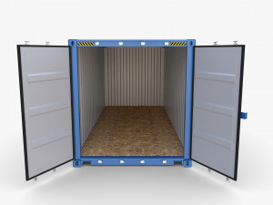 20ft shipping container cosco shipping v1 Modelo 3D