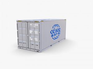 20ft shipping container cosco shipping v2 3D Модель