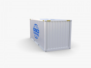 20ft shipping container cosco shipping v2 3D Модель