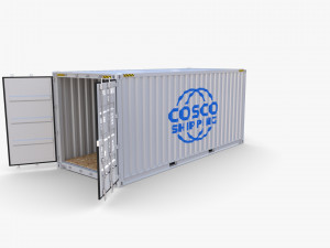 20ft shipping container cosco shipping v2 3D Модель