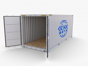 20ft shipping container cosco shipping v2 3D Модель
