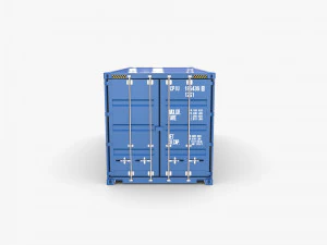 20ft shipping container cosco v1 3D Model