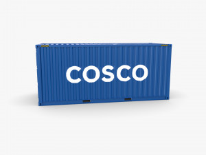 20ft shipping container cosco v1 3D Модель