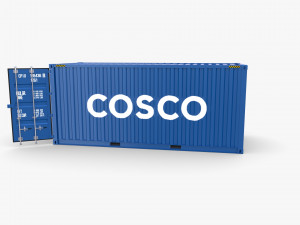 20ft shipping container cosco v1 3D Модель