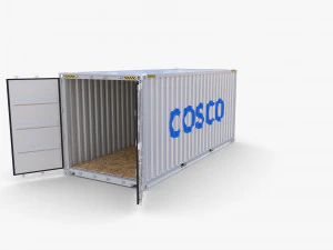 20ft shipping container cosco v2 3D Model