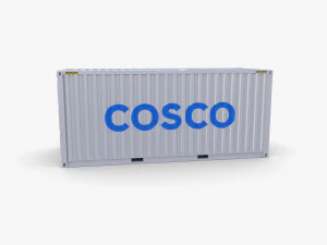 20ft shipping container cosco v2 3D Model