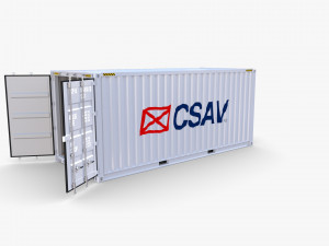 20ft shipping container csav v1 3D Model
