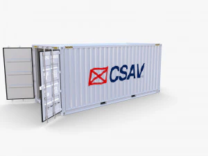 20ft shipping container csav v1 3D Model