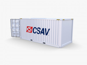 20ft shipping container csav v1 3D Model