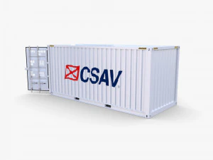 20ft shipping container csav v1 3D Model