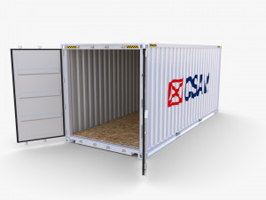 20ft shipping container csav v1 3D Model