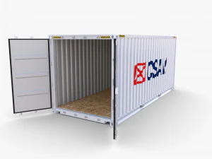 20ft shipping container csav v1 3D Model