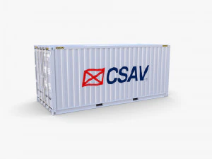 20ft shipping container csav v1 3D Model