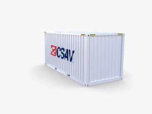 20ft shipping container csav v1 3D Model
